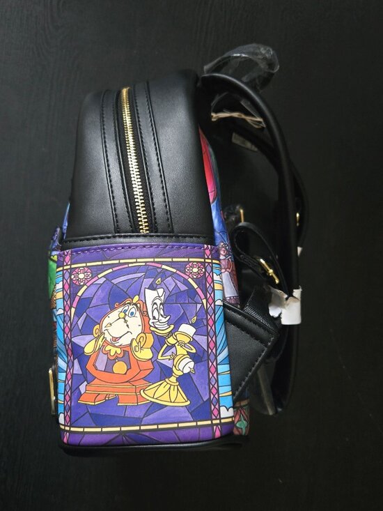 beauty and the beast leather backpack Loungefly Disney Belle Stained Glass Portrait Min – Get Lojos Mojo Step into the enchanting world of Beauty and the Beast with the Beauty and the Beast Mini Backpack Loungefly Beauty and the Beast
